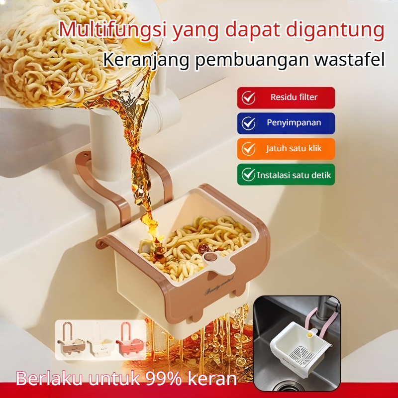 Anti Karat & Hemat Ruang JMYPeniris Piring Gantung Stainless Steel Organizer Dapur Multifungsi/Rak P