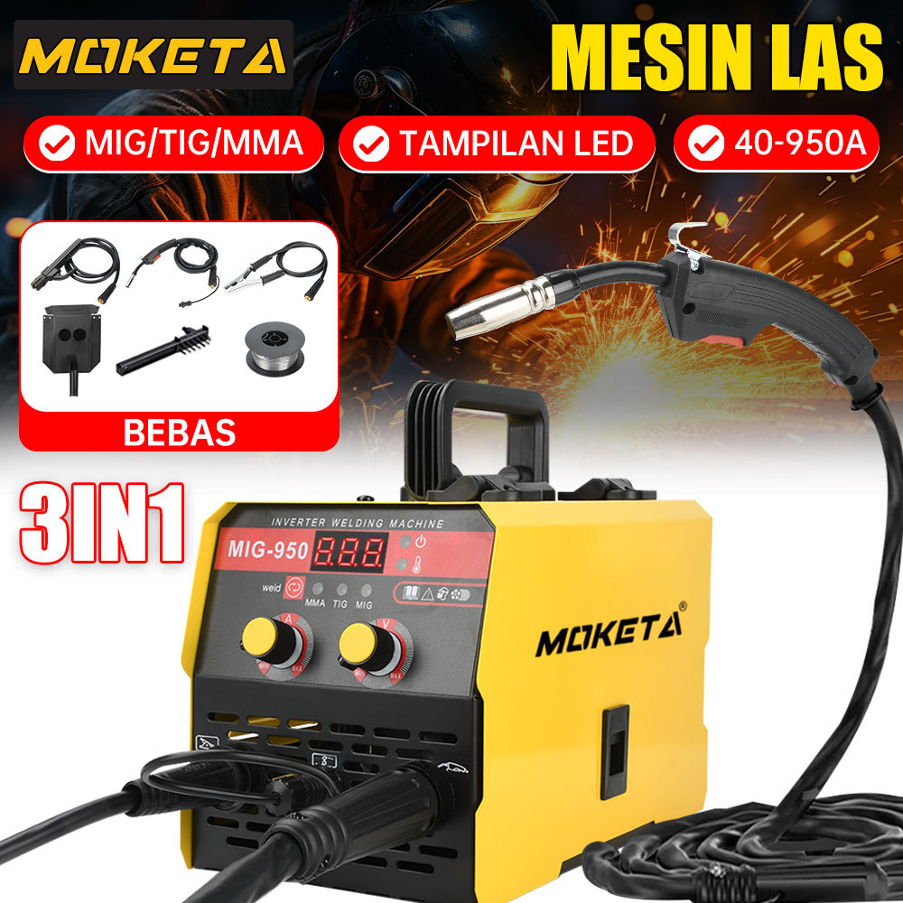 Mesin Las 3IN1 Welding Inverter MIG/MMA/TIG low watt Mesin trafo las