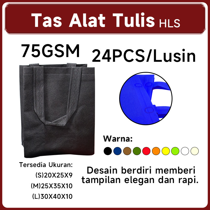 Tas Kotak Spunbond (Isi 24 pcs) - Goodie Bag Model Box - Ukuran 20x25x9 cm, 25x35x10 cm, 30x40x10 cm