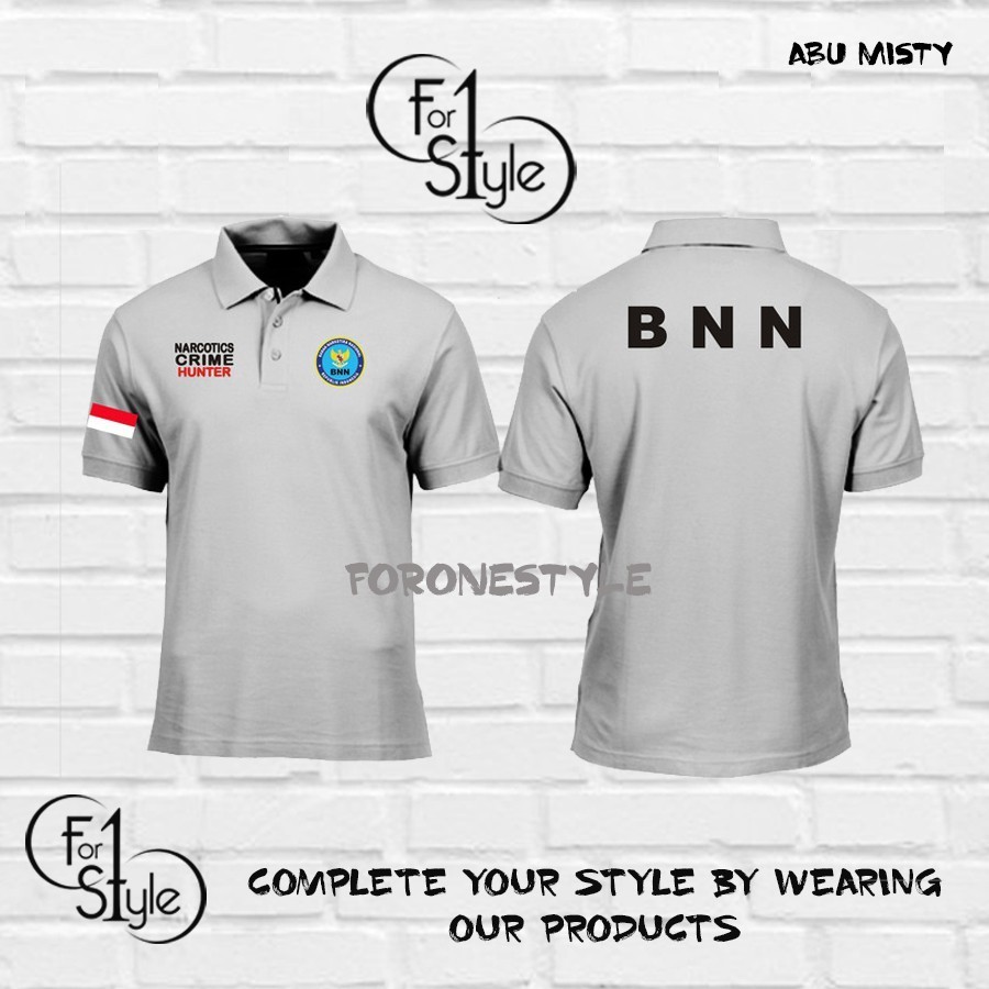 BAJU POLOSHIRT - KAOS POLO BNN CRIME HUNTER - POLO SHIRT BNN SABLON