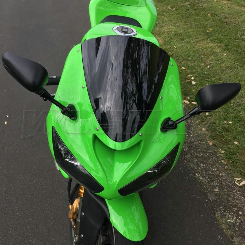 Double Bubble Windshield WindScreen Screen For 2005 2006 2007 2008 Kawasaki Ninja 636 ZX6R ZX-6R ZX1