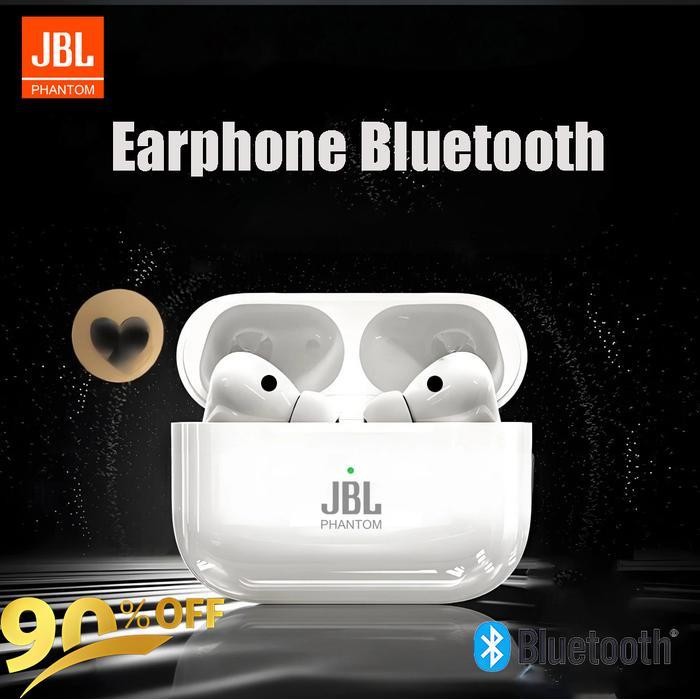 JBL [Asli] T33 Headphone Bluetooth Nirkabel, Penyumbat Telinga Bass, Earbud Nirkabel Tahan Air dan A