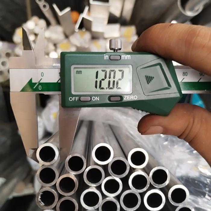 pipa aluminium OD 12 x id 9 tebal 1,5mm pipa dural - 1cm