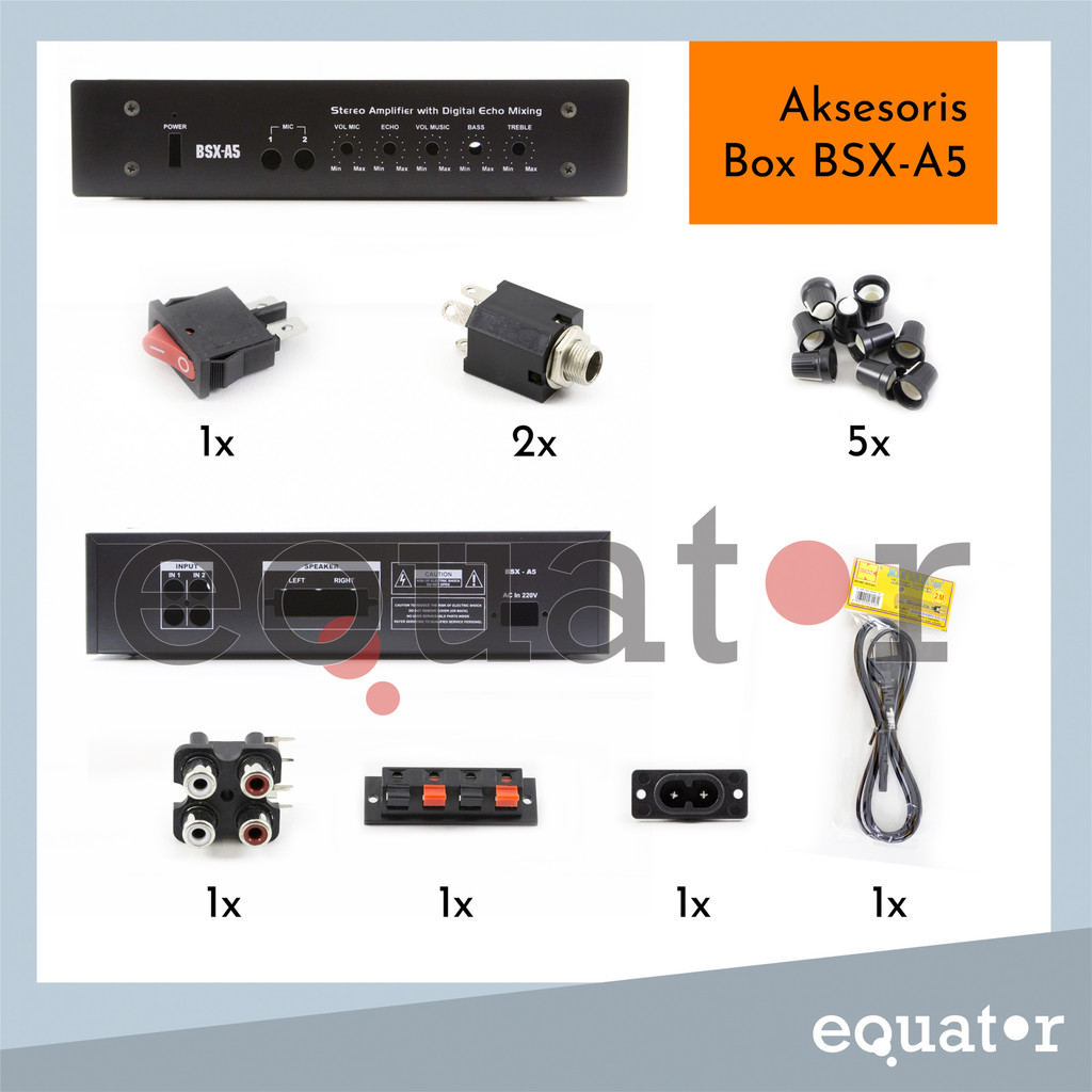 Aksesoris ACC Accessories untuk Box Echo Digital BSX-A5 / BSX A5 MP3