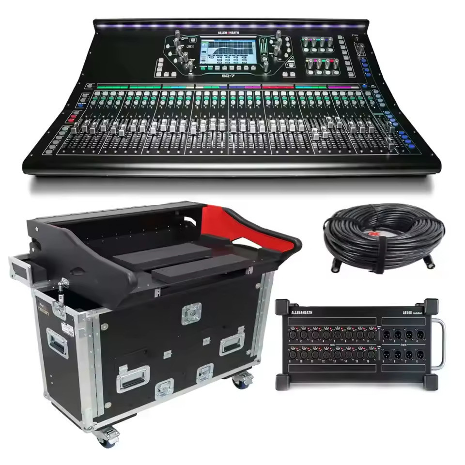 PROMO ALLEN & HEATH SQ-7 48-CHANNEL DIGITAL MIXER W/ AB168 PROX XZF-AHSQ7 & CAT5-150F READY TO SHIP 