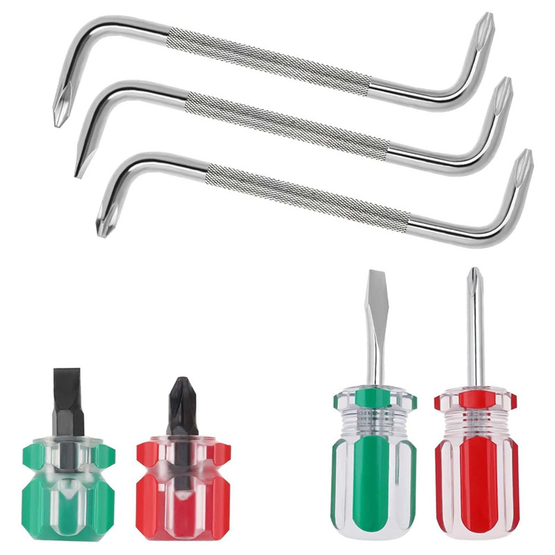 AB087 Pcs Offset Screwdriver Set Right Angle Screwdriver, Slotted Screwdriver ZType Screwdriver