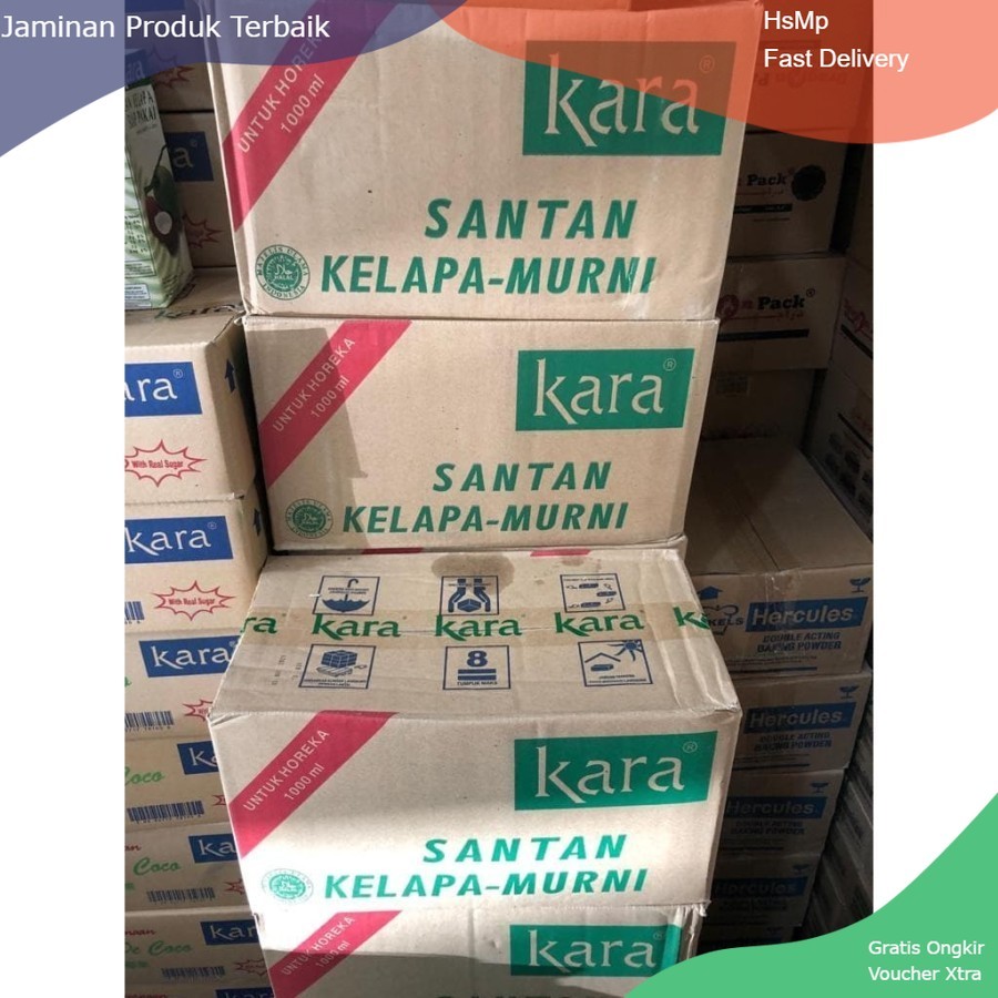 Santan Kara 1 liter dus isi 12 [KARDUS]
