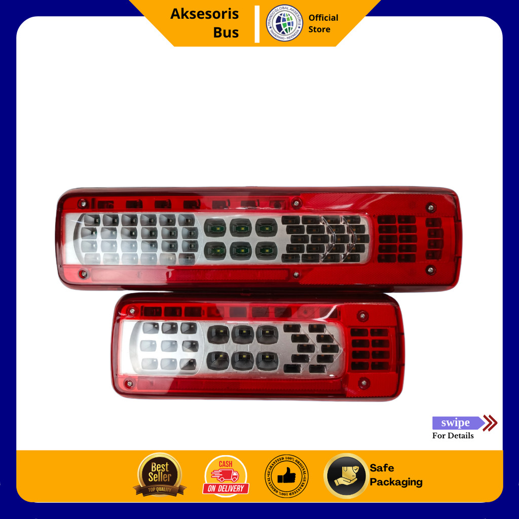 STOP LAMP VOLVO/STOP LAMP TRUCK VOLVO PENDEK & PANJANG L-R INCLUDE SOCKET