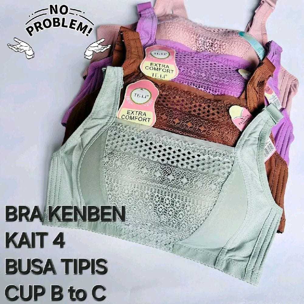 FIROSADA  3 PCS Bra Kemben Cup B-C Ukuran 36-46
