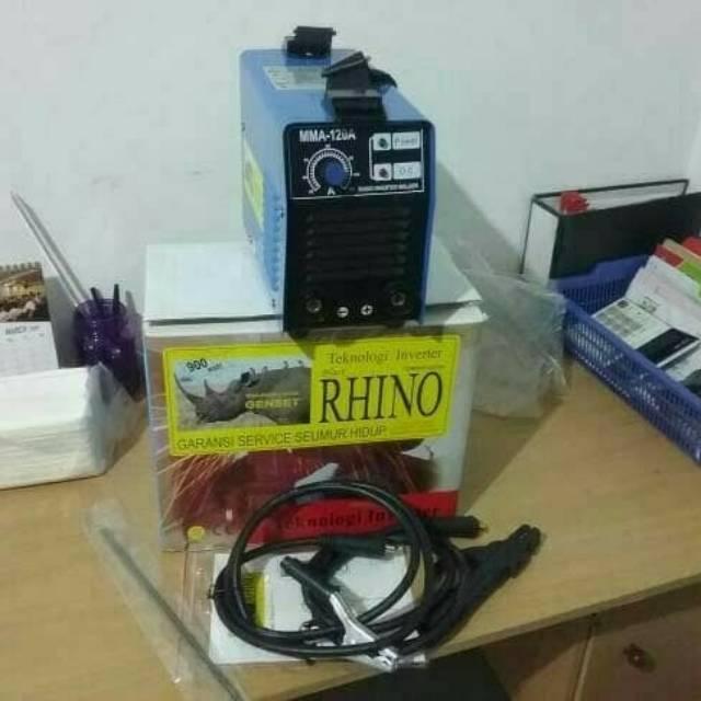 MESIN LAS RHINO MMA 120 / MESIN LAS LISTRIK BLACK RHINO MMA120