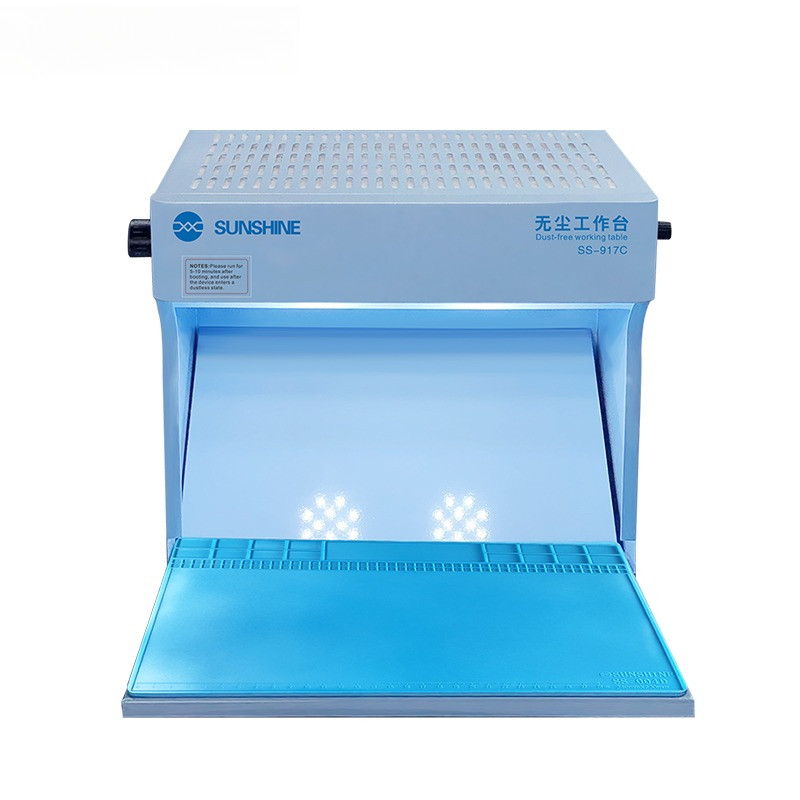 sunshine ss917C dustfree workbench, for mobile phone screen lcd oca laminating film, screen film dus