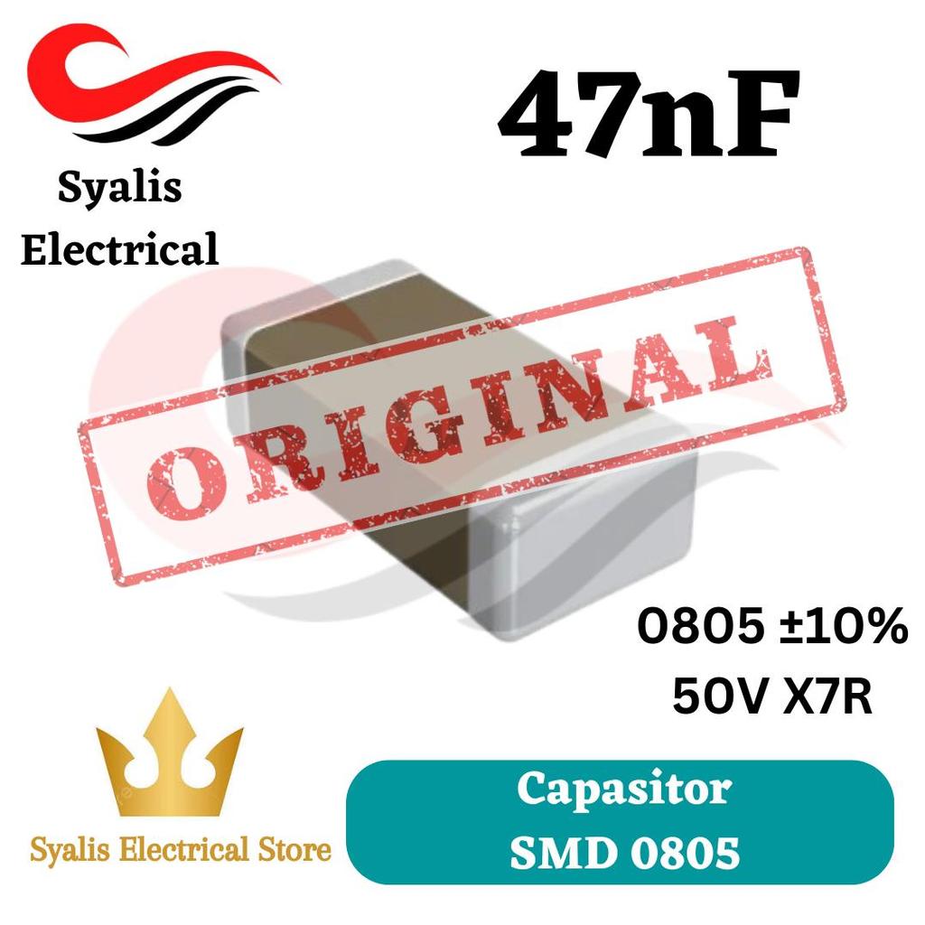 Kapasitor 0805 47nf Capasitor 47 nf SMD [ Syalis ]