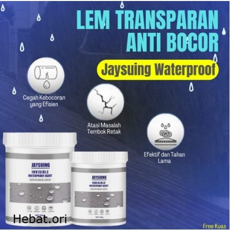 Jaysuing Lem Perekat Transparan Anti Bocor/ Lem Pelapis Anti Rembes Bocor Tahan Lama/ Lem Anti Bocor