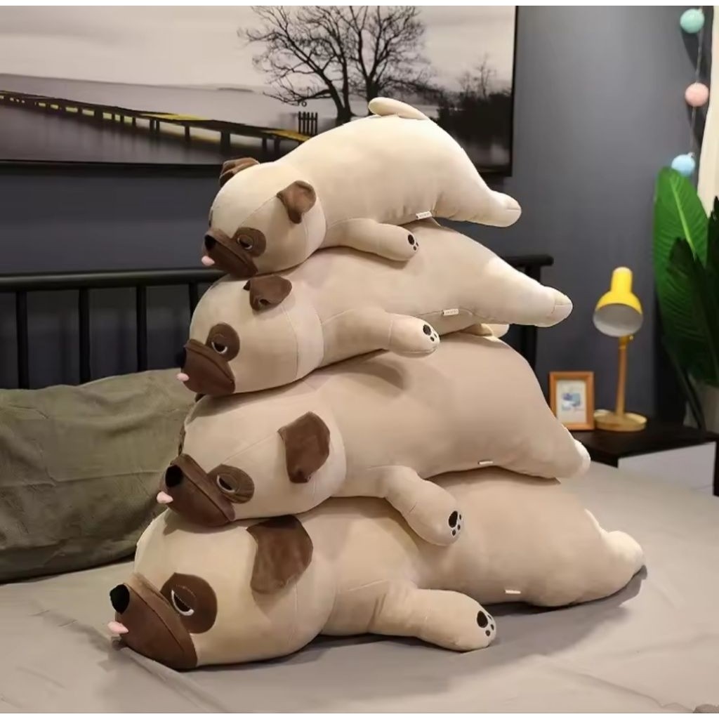 Plush Pug  Toy Stuffed Plush Animal Shar Pei Soft Doll Plush Toy Pillow Kids Toys Birthday Gift for 