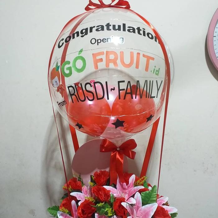 Dekorasi time Balon box + lampu led, balon ucapan, pembukaan, ulang tahun, wisuda