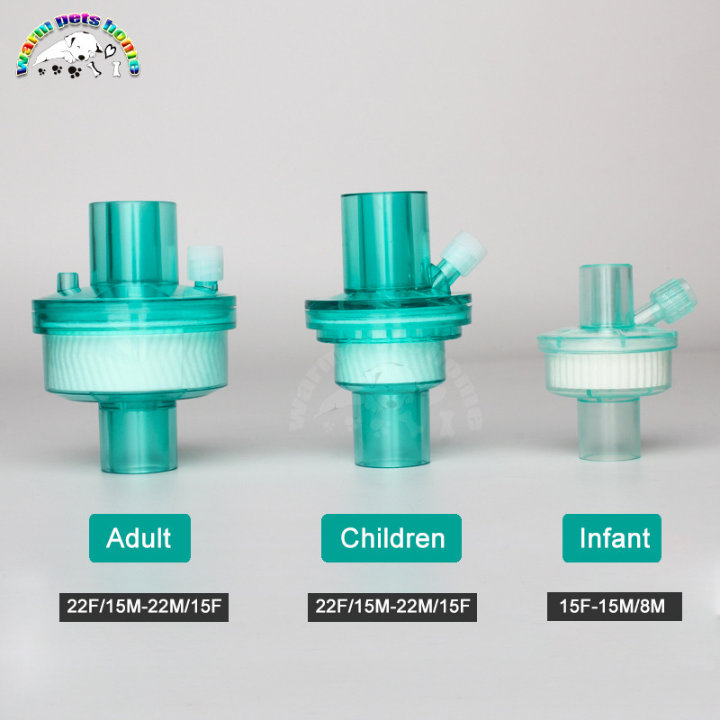 CPAP Bacterial Viral Filter Heat and Moisture Exchanger With Filter for Adults Children Infants Vete