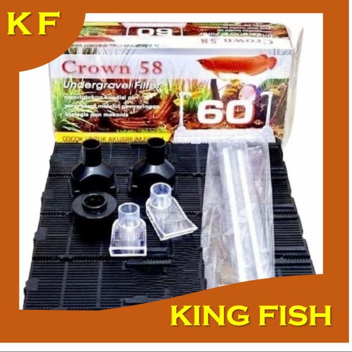 Undergravel Filter Aquascape Aquarium AMARA Undergravel 60 Cm CROWN 58 Undergravel 60 Cm Under grave