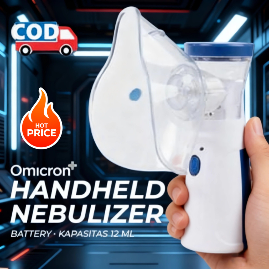 COD Nebulizer Portable Alat Terapi Uap Sesak Nafas Asma Bronkitis Inhaler Anak Mesin Uap Pernafasan 