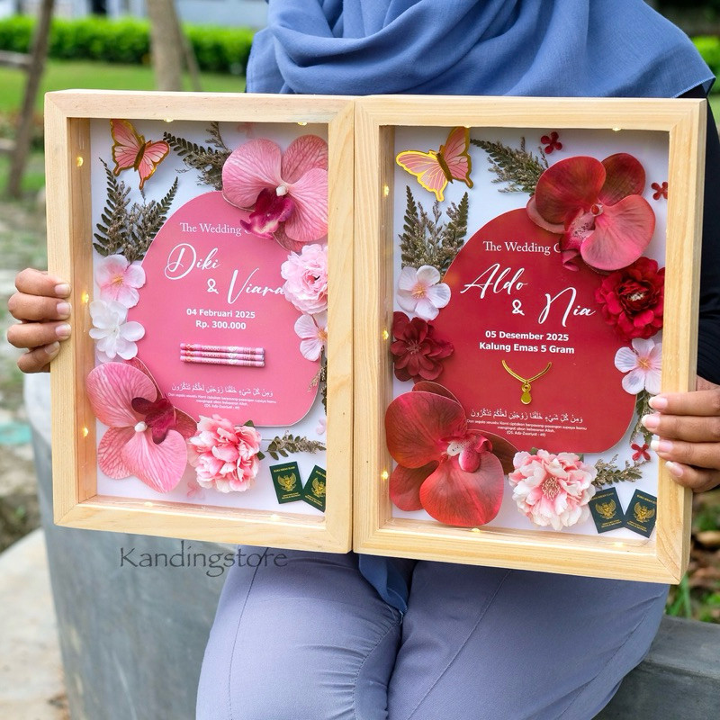 Mahar Pernikahan | Bingkai Mahar | Mahar Pernikahan Akrilik