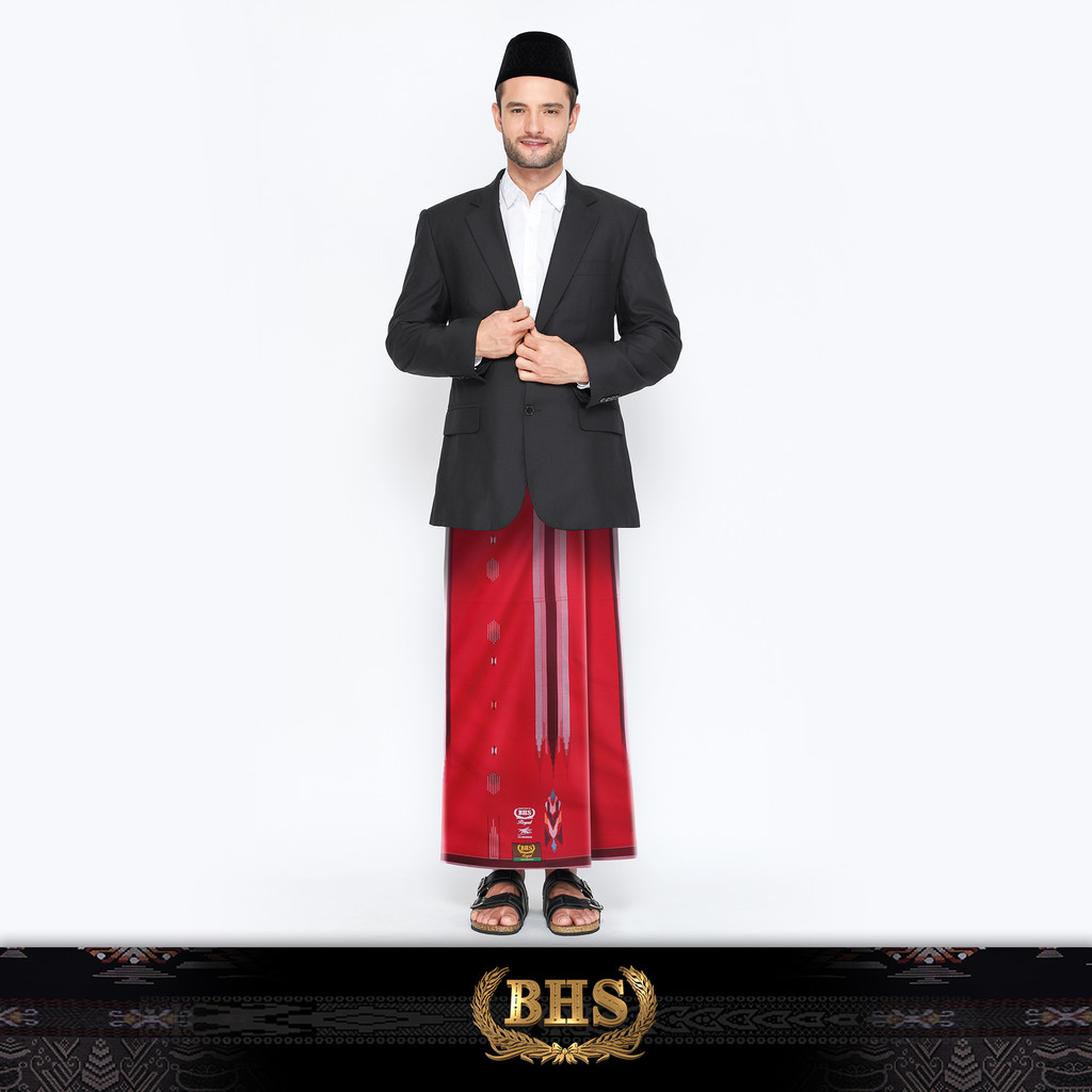 Sarung BHS Royal Gold Motif R56 SGF Merah