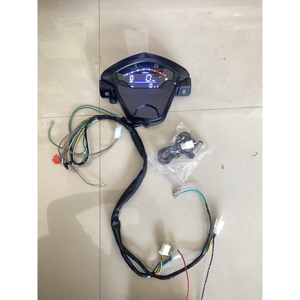 Speedometer Digital Beat FI Non ESP Dengan Voltmeter