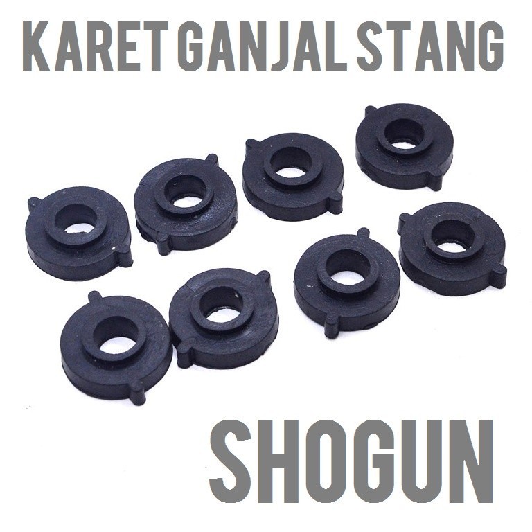 KARET GANJAL STANG SHOGUN SET 8 ganjel dudukan peredam stir motor suzuki