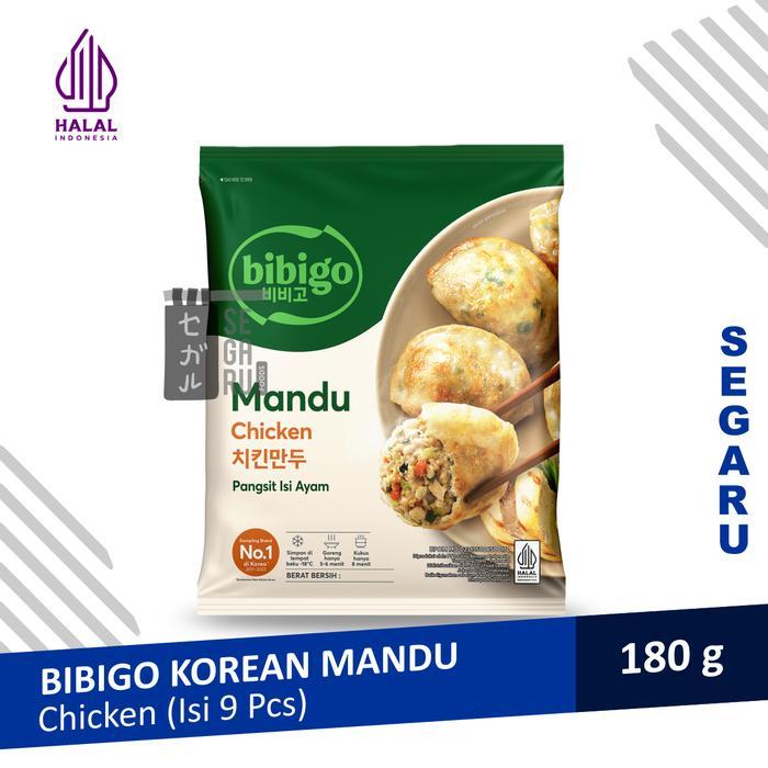 Ready BIBIGO Mandu | Korean Dumpling | Gyoza Khas Korea Halal 180 gram - CHICKEN