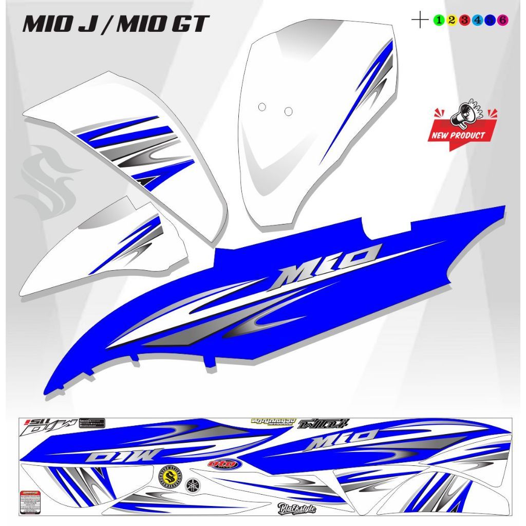 STICKER VARIASI SETIKER MIO J MIO GT POLET STRIPING SETIKER KEREN MIO GT