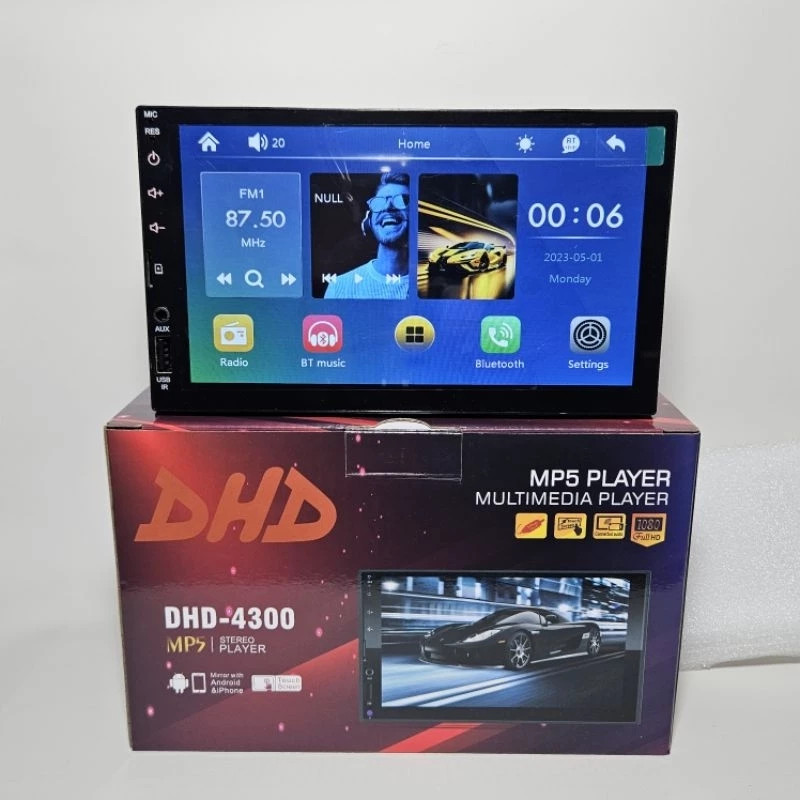 Head Unit Double Din 7 Inch DHD 4300 DHD-4300 MP5 Bluetooth