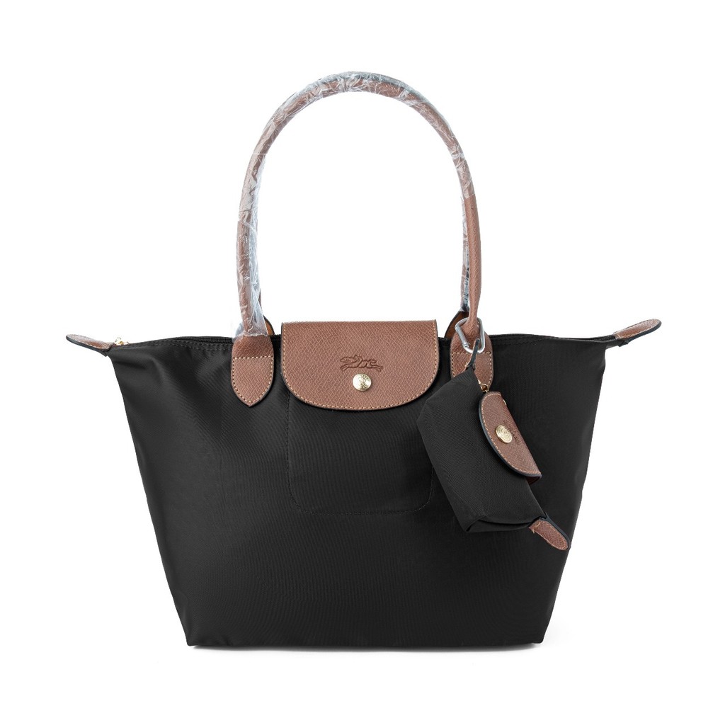 Tas Neo Wanita Nylon Waterproof Foldable Tote Bag Travel Kantor Harian