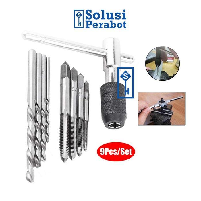 Hand Tap Set + Mata Bor Senai 9in1 AI51 SP / Baut Alat