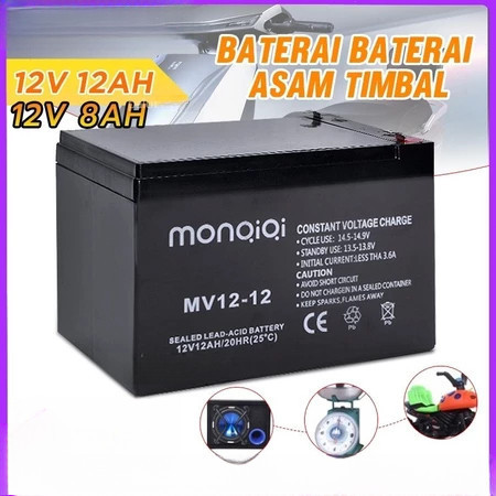 COD 12V 8AH 12v 12ah Kering Genset Aki UPS SMT Baterai UPS Batere Emergency Aki Kering Ups Aki Seped