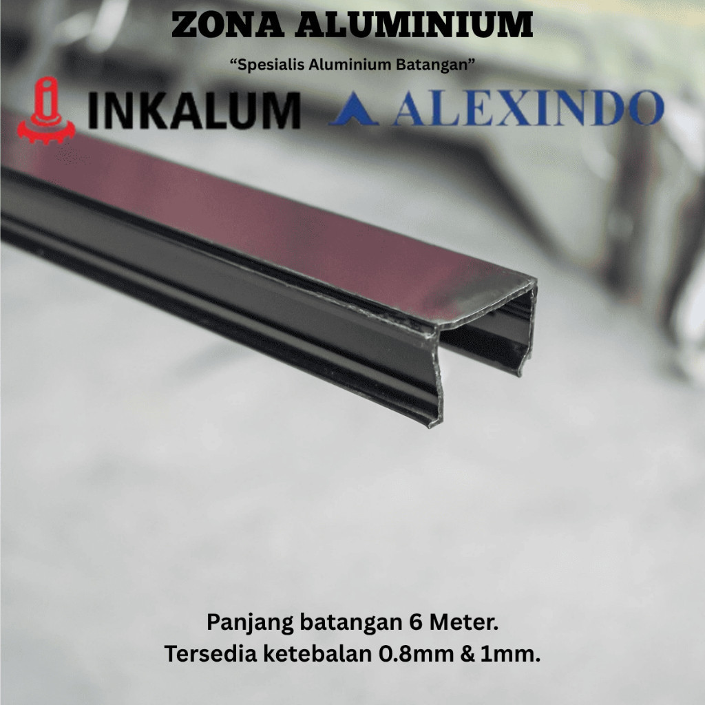 INKALUM ALEXINDO Aluminium Batangan 0415 Tutup Kusen Z 3 Inch