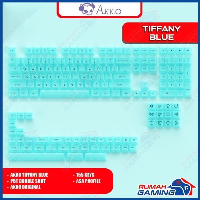 KEYCAP - KEYCAPS - ASA - AKKO ASA CLEAR TRANSPARENT - PC - 155 KEY - TIFFANY UE