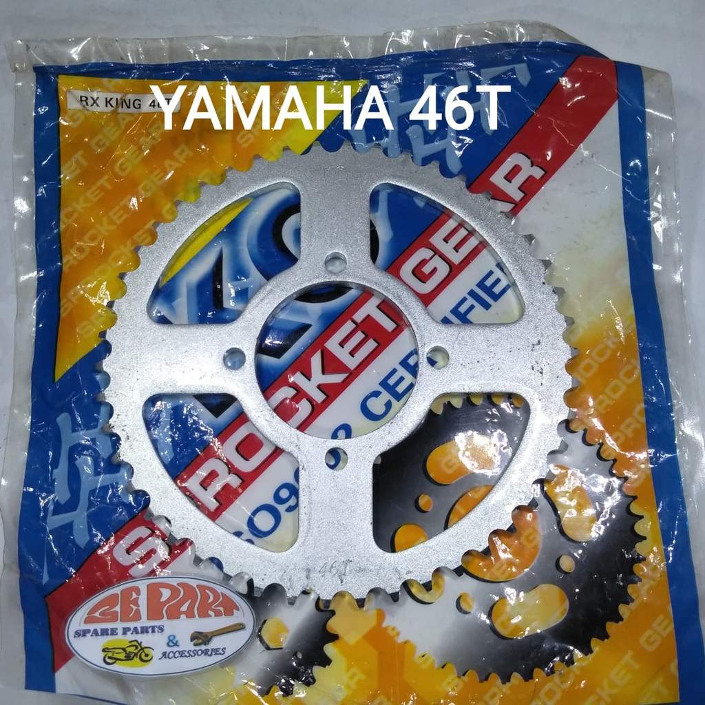 [3E Parts & Acc]  Gir Gear belakang Yamaha 46T 428 RX Jupiter Z MX Vega F1  Barang Langka