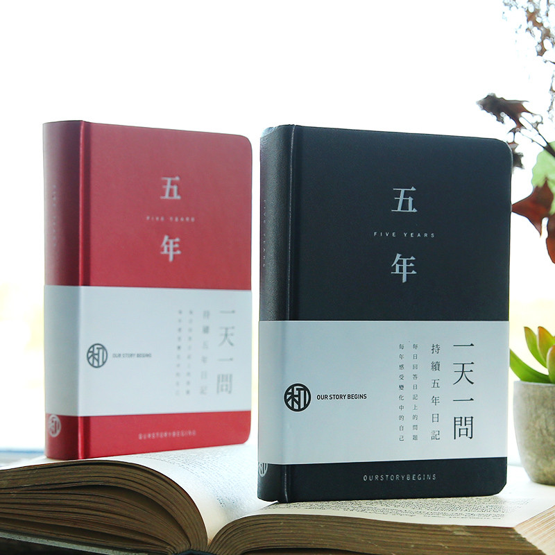 Creative Five-Year plan Schedule Book ary Thick 3-Year Hand Note Books Japan and South Korea Station