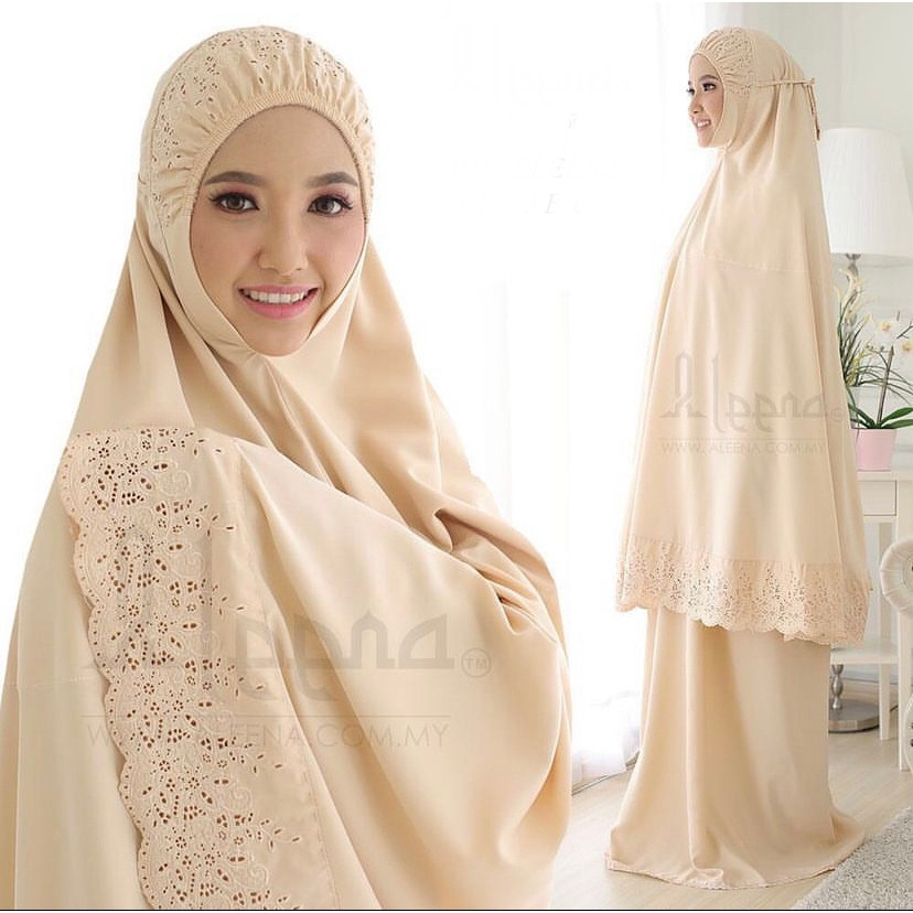 Mukena Telekung Khadijah Sand Brown