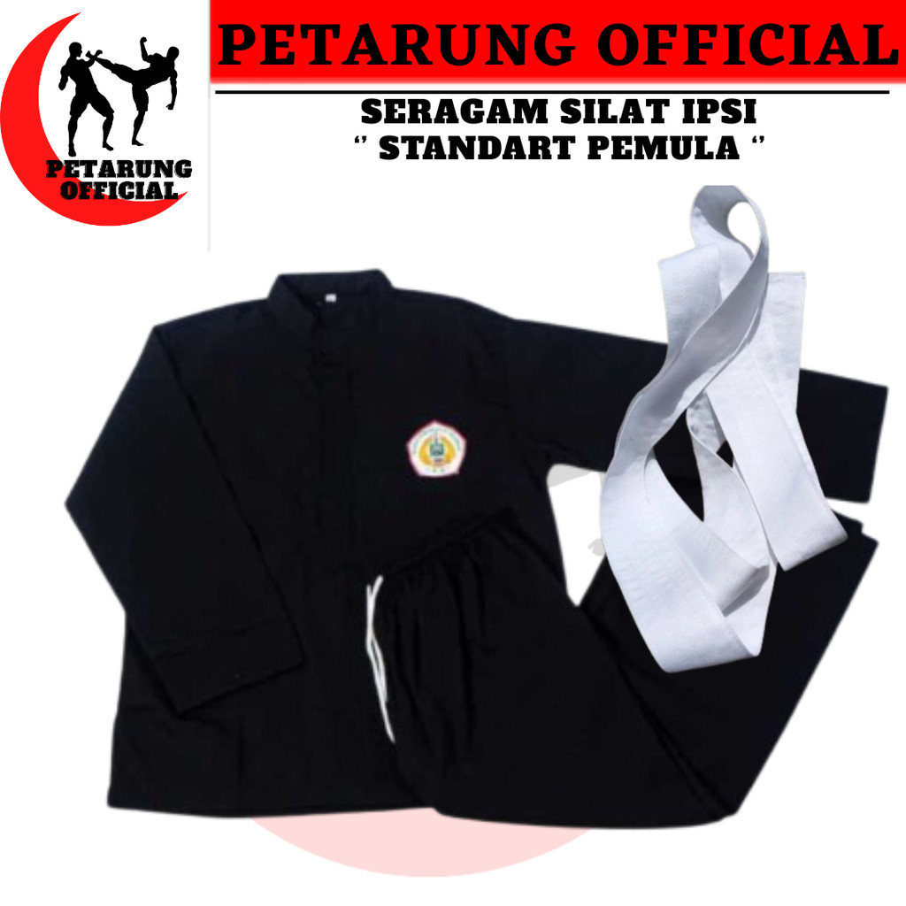 (LENGKAP) BAJU SILAT IPSI STANDART PEMULA / SERAGAM SILAT IPSI LENGKAP