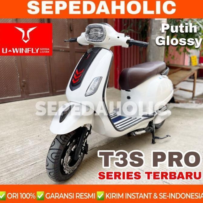 NEW Sepeda Motor Listrik Uwinfly T3S Pro New 1200 Watt Electric E Bike [Terlaris] [Terbaru] - Violet