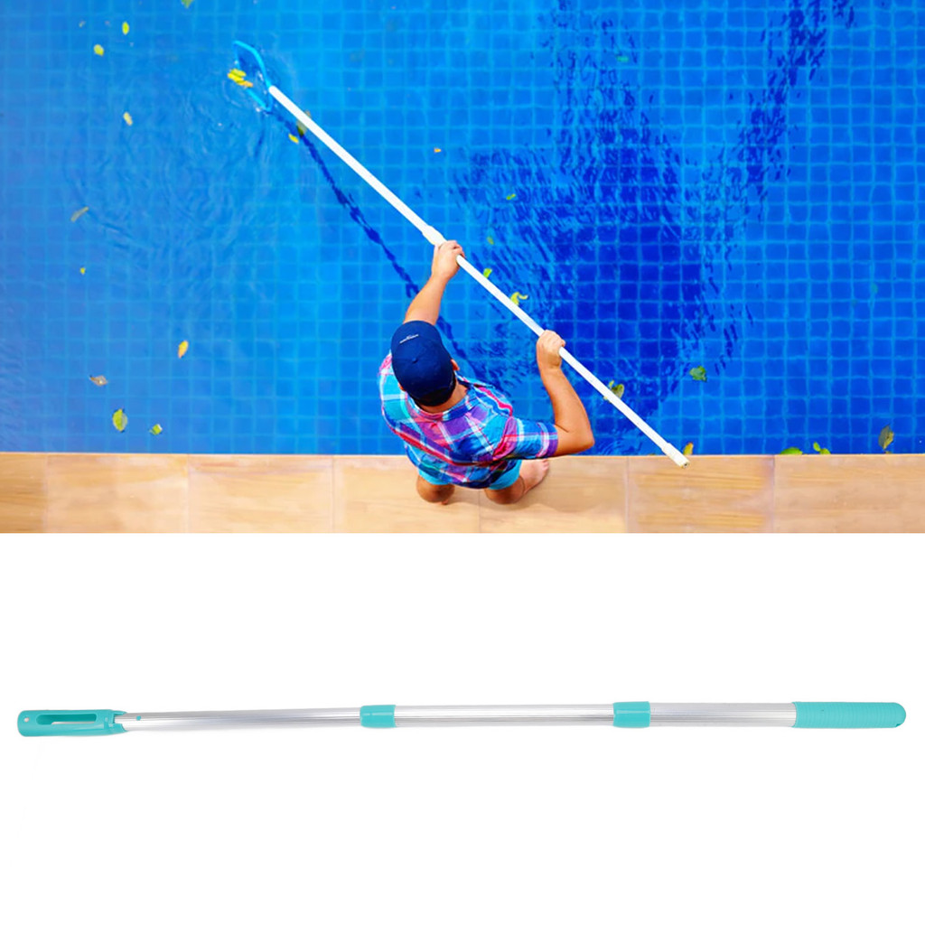 3 Section Telescopic Swimming Pool Pole Detachable Aluminum Swimming Pool Extension Rod for Cleaning