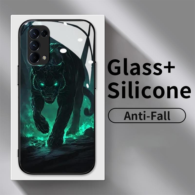 Case Hp OPPO Reno5 4G 5G Reno7 Reno4 Reno2 F Z Reno 3 4 Lite K Reno6 Reno8 8T Reno11 HD Glass Siliko