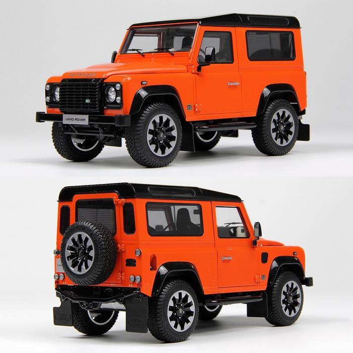 LCD Models 1:18 Land Rover Defender 90 Works V8 70th Edition (Phoenix Orange) GND48