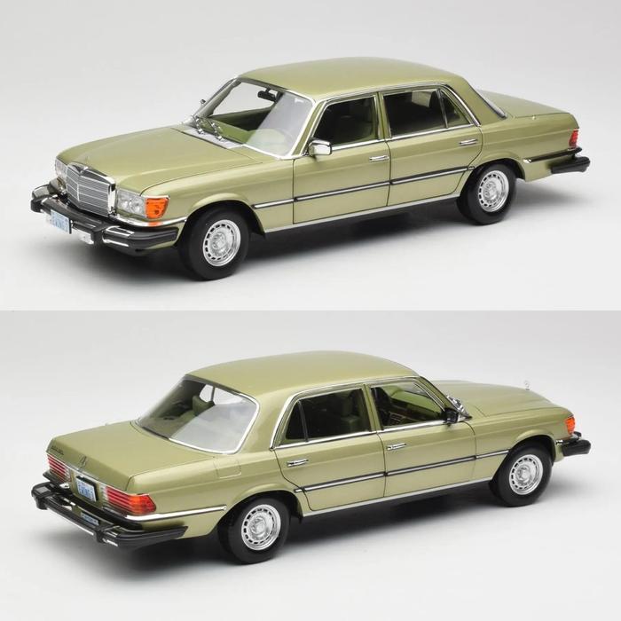 Norev 1:18 Mercedes-Benz 450 SEL (W116) J.R. Ewing 'DALLAS' [Silver Green Metallic] GND48