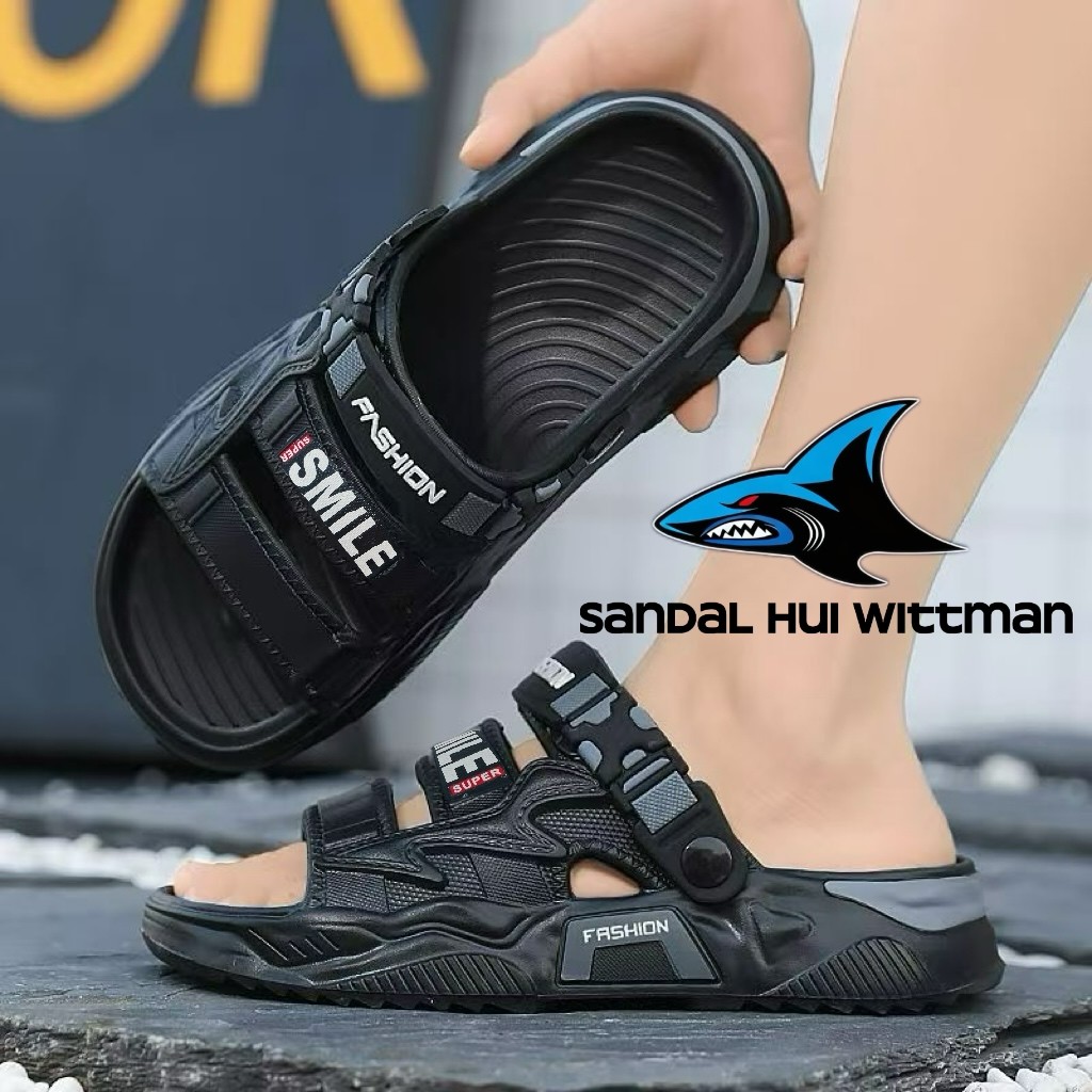 2026 Sandal Pria Premium Model Korea Baim Sendal jibbitz Baim Cowok Korea Style Sandal jelly