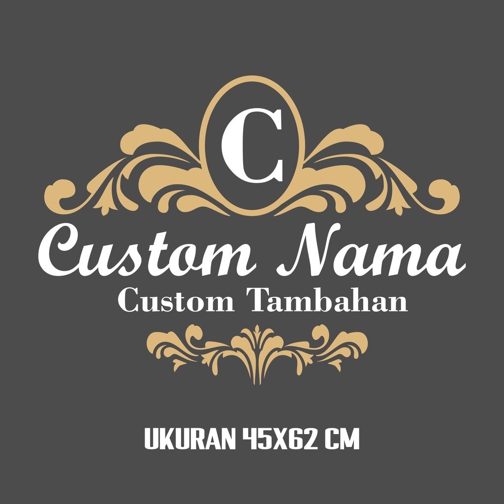 STICKER STIKER DINDING KACA CUSTOM NAMA TEMPAT USAHA/NAMA TOKO/LOGO TOKO STIKER CUTTING SALON/BARBER