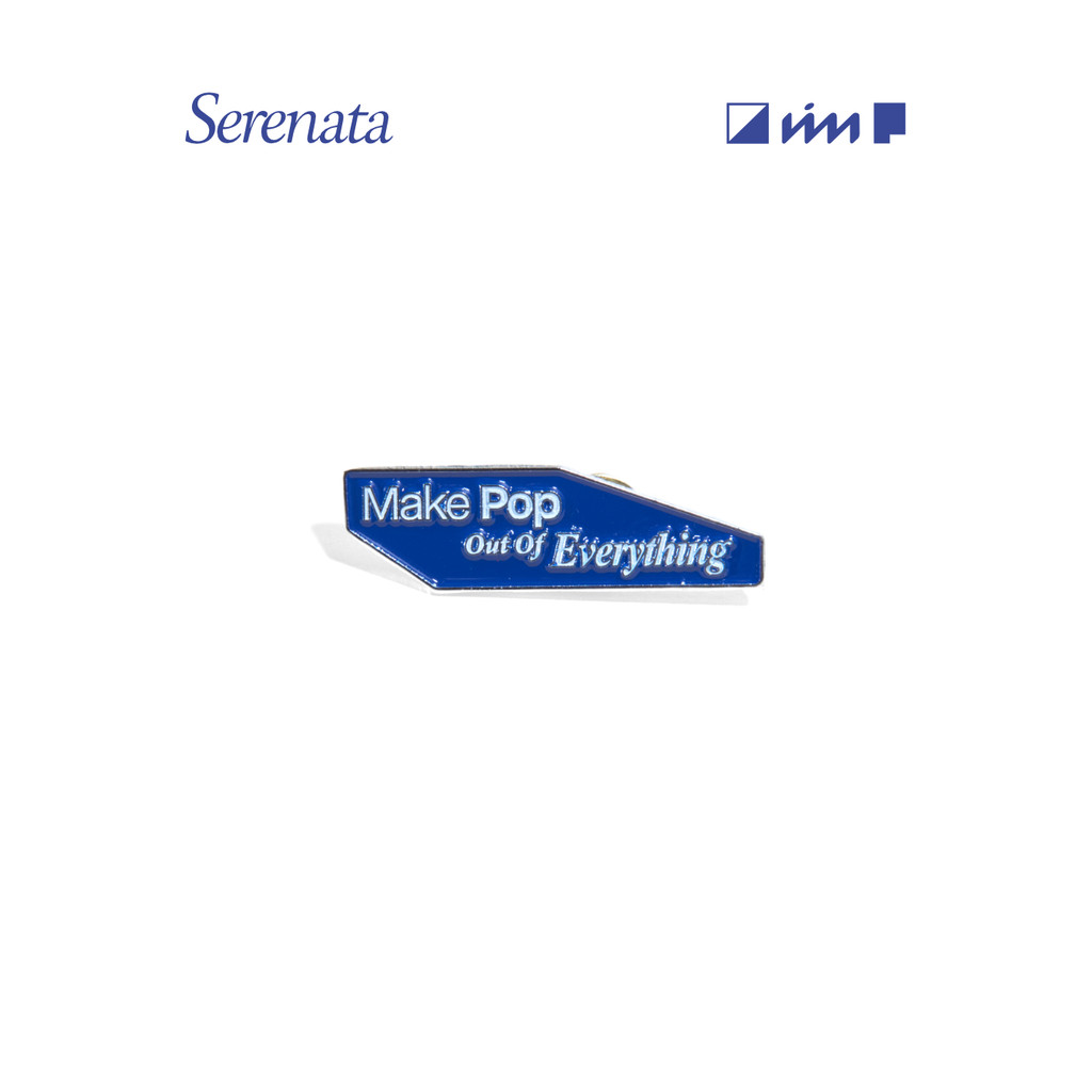 SYMA. Pin Enamel Tas Make Pop Biru Aksesoris