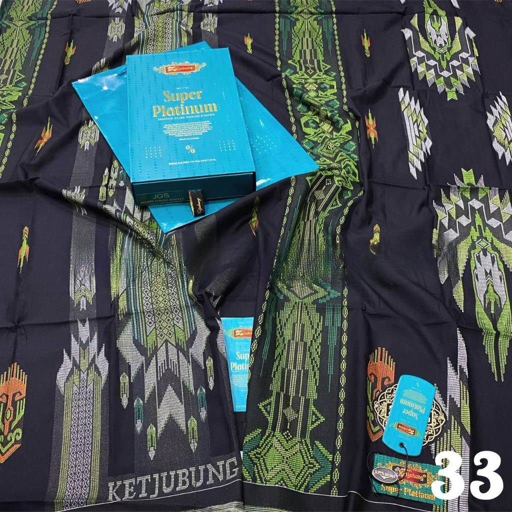 SARUNG KETJUBUNG PLATINUM GOLD ORIGINAL. // SARUNG Ketjubung Super Platinum 100% Ori//Sarung kecubun