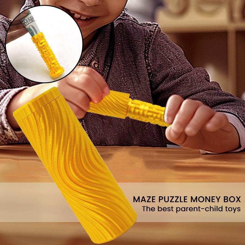 Personalized Birthday Piggy Bank, Holiday Money Maze Puzzle Gift