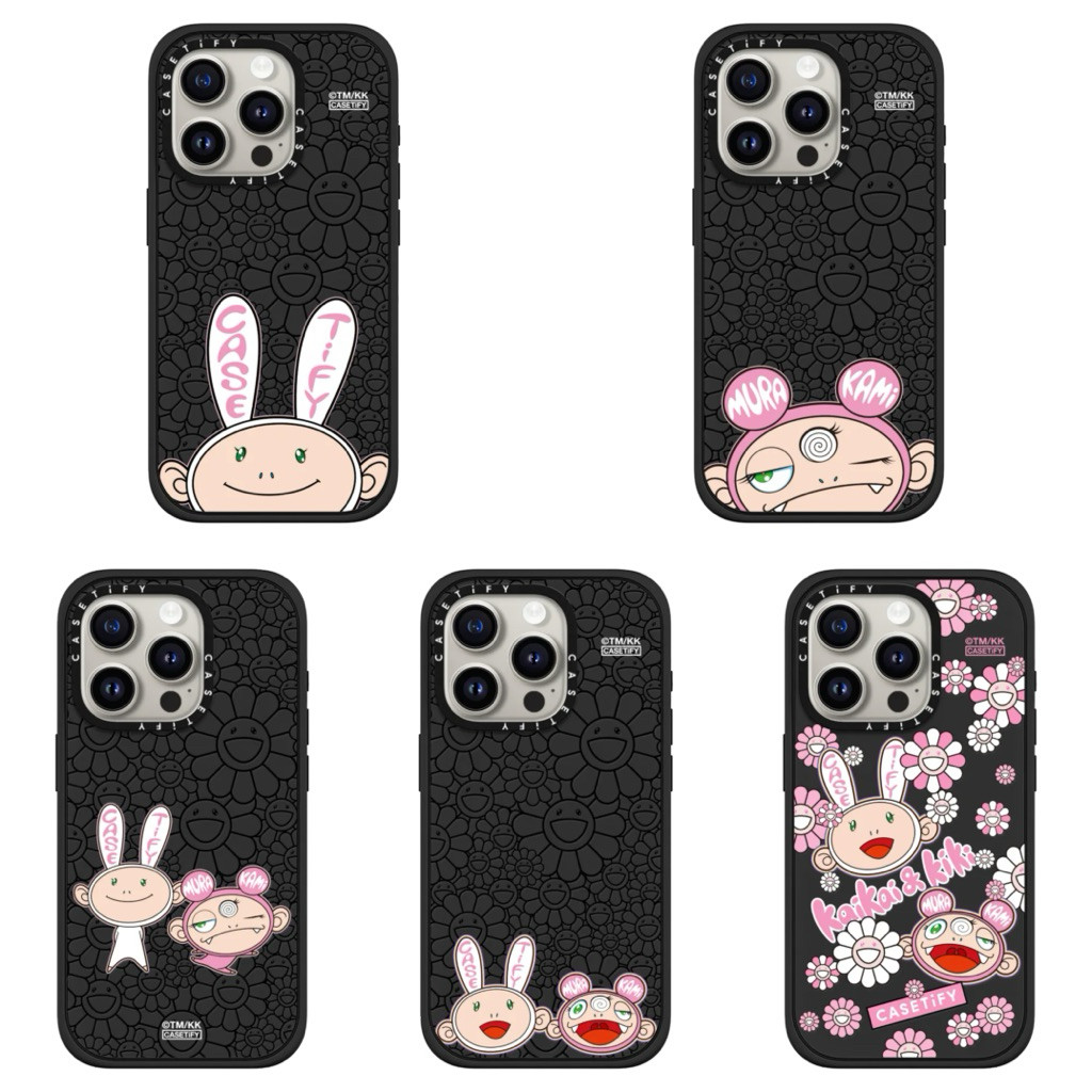 ‼️ PRE-ORDER ‼️ TAKASHI MURAKAMI KAIKAI AND KIKI BLACK MATTE MAGNETIC CASE IPHONE 13 13 PRO 13 PRO M