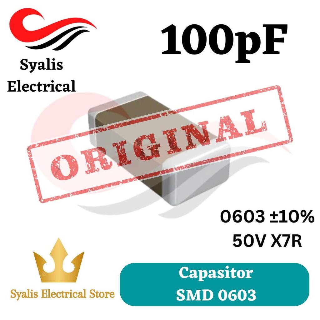 Kapasitor 0603 100pf Capasitor 100 pf SMD [Syalis]
